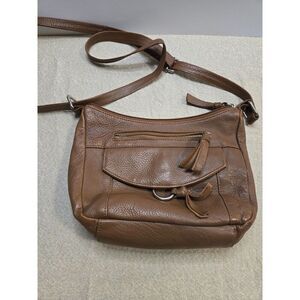 Great American Leather Works Brown Leather Crossbody Bag